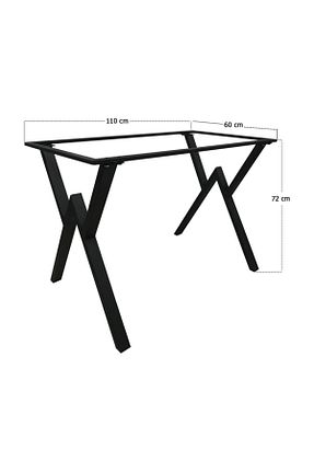 میز آشپزخانه مشکی مستطیل İREM - کد 31923790
