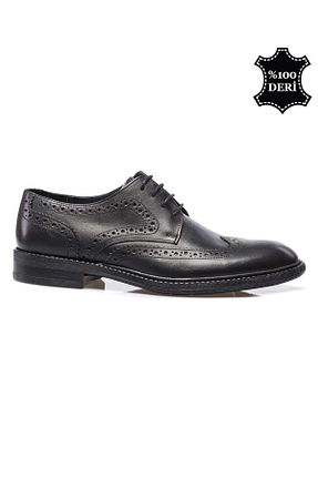 کفش کلاسیک مشکی مردانه چرم خالص maximoda - کد 32424967