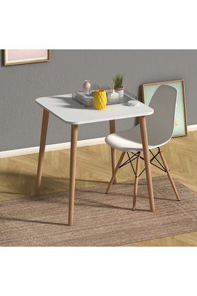 میز آشپزخانه سفید چوب Monte Sehpa - کد 35737738