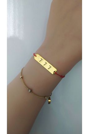 دستبند نقره طلائی زنانه 950 عیار Amethyst Love - کد 731078667
