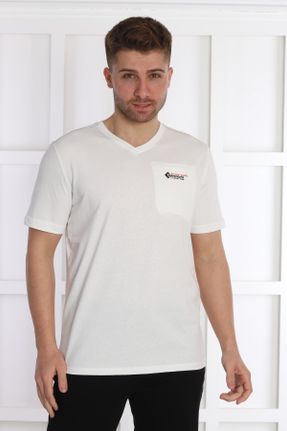 تی شرت نباتی مردانه یقه گرد راحت پلی استر تکی کد 731520919