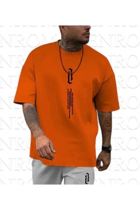 تی شرت نارنجی زنانه کد 731682353