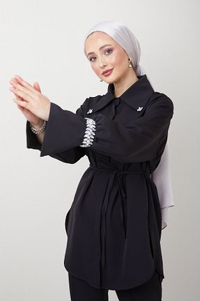 پیراهن حجاب مشکی زنانه رگولار THE RAREBELL - کد 731591621