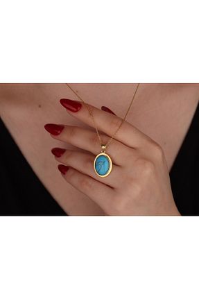گردنبند نقره آبی زنانه 925 عیار Akgül Silver - کد 731684621