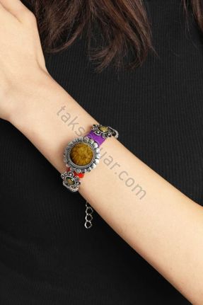 دستبند جواهر طلائی زنانه روکش طلا کد 232643720