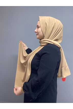 شال قهوه ای زنانه Medine İpeği SMN - کد 732164297