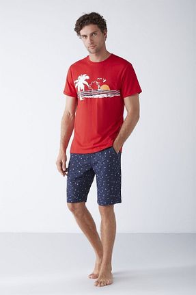 شلوارک و برمودا قرمز مردانه رگولار Nautica - کد 681433324