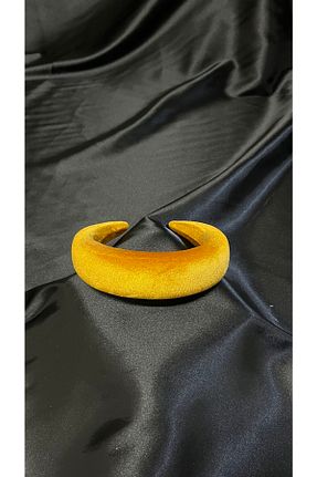 تاج زرد زنانه مخمل MegssStore - کد 732356843