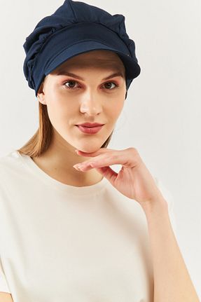 کلاه سرمه ای زنانه پنبه ای Butikgiz - کد 732455779