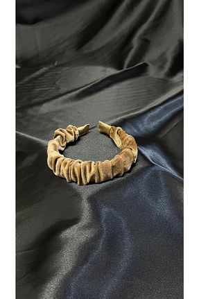 تاج زرد زنانه مخمل MegssStore - کد 732199931