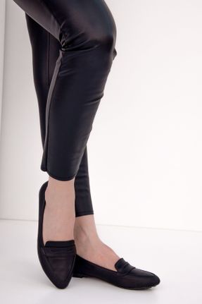کفش کژوال مشکی زنانه چرم مصنوعی پاشنه کوتاه ( 4 - 1 cm ) پاشنه ساده کد 2387503