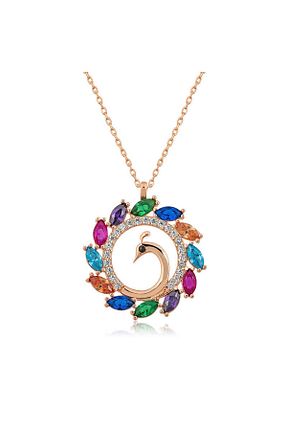 گردنبند نقره طلائی زنانه 925 عیار Ervanur - کد 7146123