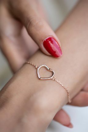 دستبند نقره صورتی زنانه 925 عیار Ninova Silver - کد 6981095