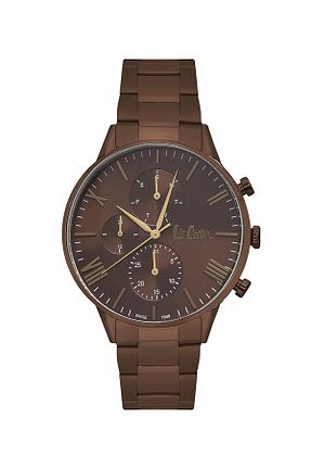ساعت مچی قهوه ای مردانه 43 میلی متر Lee Cooper - کد 326985937