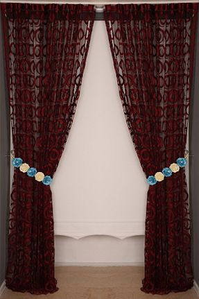پرده زمینه سفید پلی استر AKÇA TEKSTİL - کد 36943579