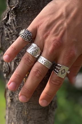 انگشتر جواهر زنانه روکش نقره کد 732003086