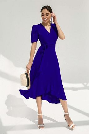 لباس آبی زنانه بافتنی JANES - کد 132362737