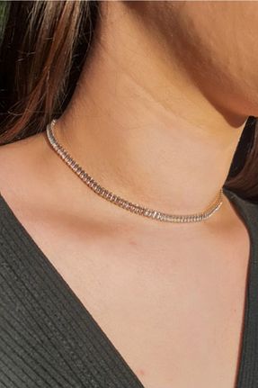 گردنبند استیل ( فولاد ) طلائی زنانه استیل ضد زنگ UBUH SHOP - کد 732176378
