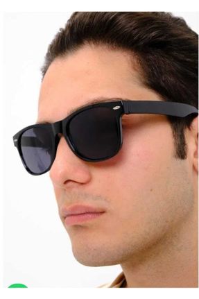 عینک آفتابی مشکی مردانه 53 UV400 استخوان سایه روشن مستطیل کد 732346270