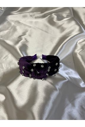 تاج بنفش زنانه سنک زیرکون MegssStore - کد 732377959