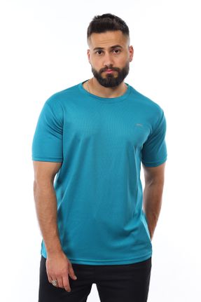 تی شرت آبی مردانه رگولار پلی استر تکی کد 731967518