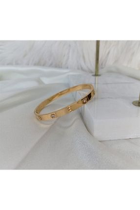 دستبند استیل (فولاد) طلائی زنانه استیل (فولاد) Allen Accessories - کد 732155614