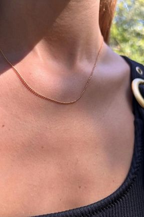 گردنبند جواهر طلائی زنانه روکش طلا UBUH SHOP - کد 732190607