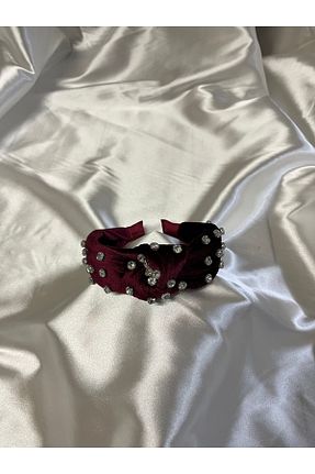 تاج زرشکی زنانه سنک زیرکون MegssStore - کد 732377832