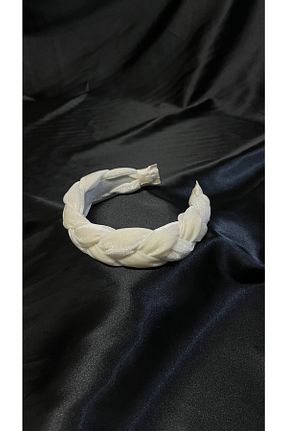 تاج سفید زنانه مخمل MegssStore - کد 732197694