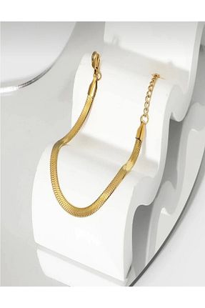 دستبند استیل (فولاد) طلائی زنانه استیل (فولاد) Pigna Aksesuar - کد 732533910