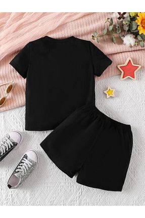 ست بالاتنه و پائین تنه مشکی بچه گانه بافتنی MODERNİZE - کد 710893556