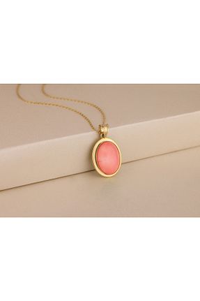 گردنبند نقره صورتی زنانه 925 عیار Akgül Silver - کد 732745425