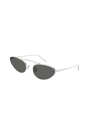 عینک آفتابی طوسی زنانه Cat Eye Saint Laurent - کد 336697742