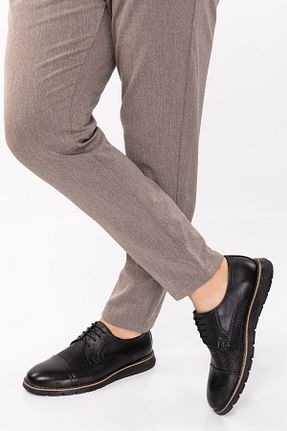 کفش کلاسیک مشکی مردانه چرم خالص maximoda - کد 733025249