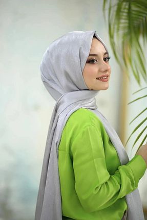 شال طوسی زنانه پلی استر ALLURİNG - کد 732174945