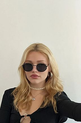 عینک آفتابی مشکی زنانه UV400 VitaBlanco - کد 703999576