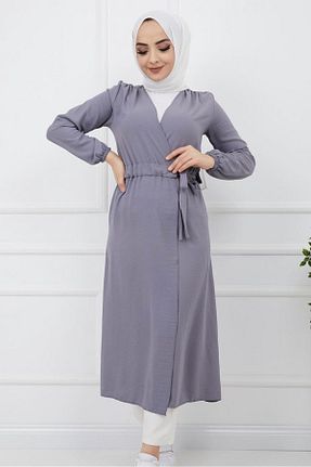 ترنچکت حجاب طوسی زنانه بدون آستر Eslem Online - کد 734356470