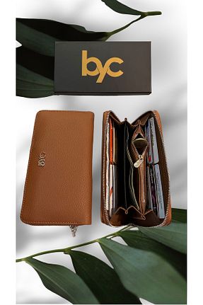 کیف پول قهوه ای زنانه ابعاد بزرگ BYC BERYA - کد 734433021