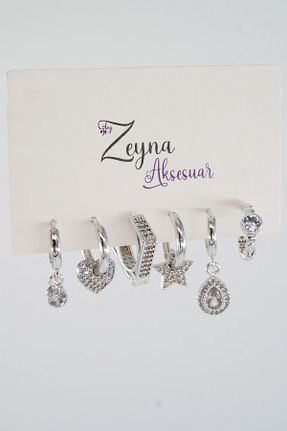 گوشواره استیل (فولاد) زنانه روکش طلا By Zeyna Aksesuar - کد 167043370
