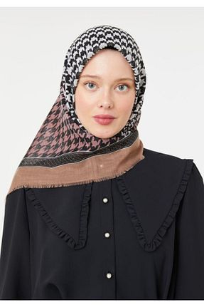 روسری قهوه ای %100 پنبه poloist - کد 732907201