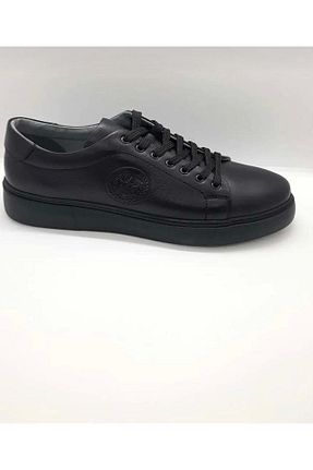 کفش اسنیکر مشکی مردانه چرم اصل Voyager - کد 734714130