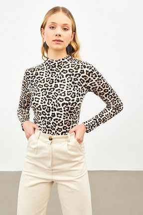 بادی قهوه ای زنانه یقه ماهیگیر Bukamiss - کد 456656296