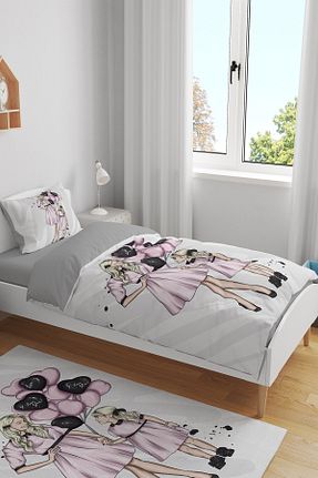 ست روتختی کودک و نوزاد صورتی پنبه ای Evpanya - کد 734362070