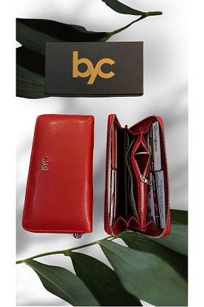 کیف پول قرمز زنانه ابعاد بزرگ BYC BERYA - کد 734425803