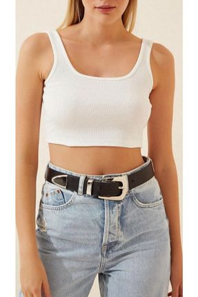 بلوز سفید زنانه ساده PELUŞ HOMEWEAR - کد 734574927