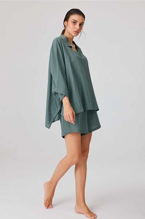 بلوز سبز زنانه ساده Niseko - کد 734265442