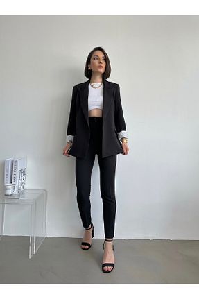 ست بالاتنه و پائین تنه مشکی زنانه بافتنی AÈC PRIVÈ - کد 734617727