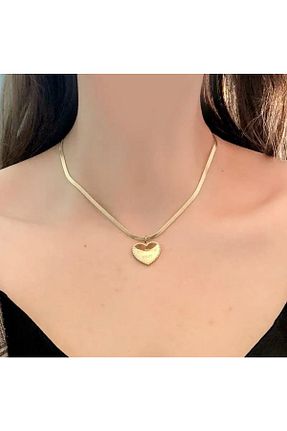 گردنبند استیل ( فولاد ) طلائی زنانه استیل ضد زنگ LA POTENTE BEREN - کد 732166327