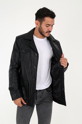 کاپشن مشکی مردانه رگولار DERİNSS - کد 158668375