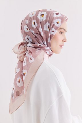 شال صورتی زنانه پنبه ای Cardion - کد 734351179